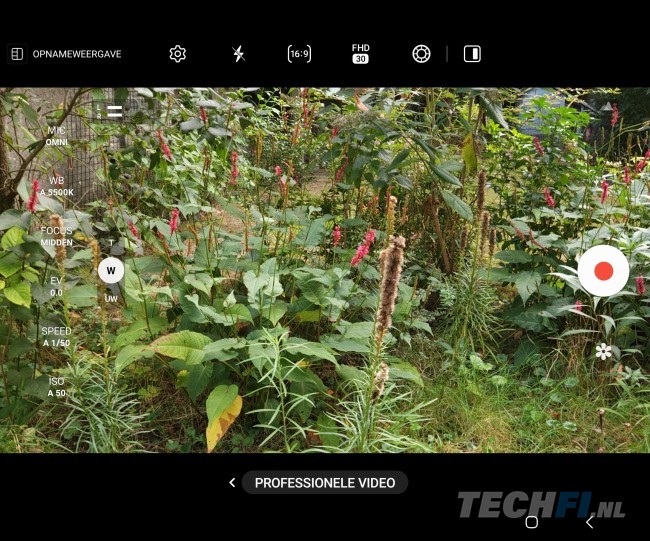 Samsung Galaxy Z Fold5 - camera UI
