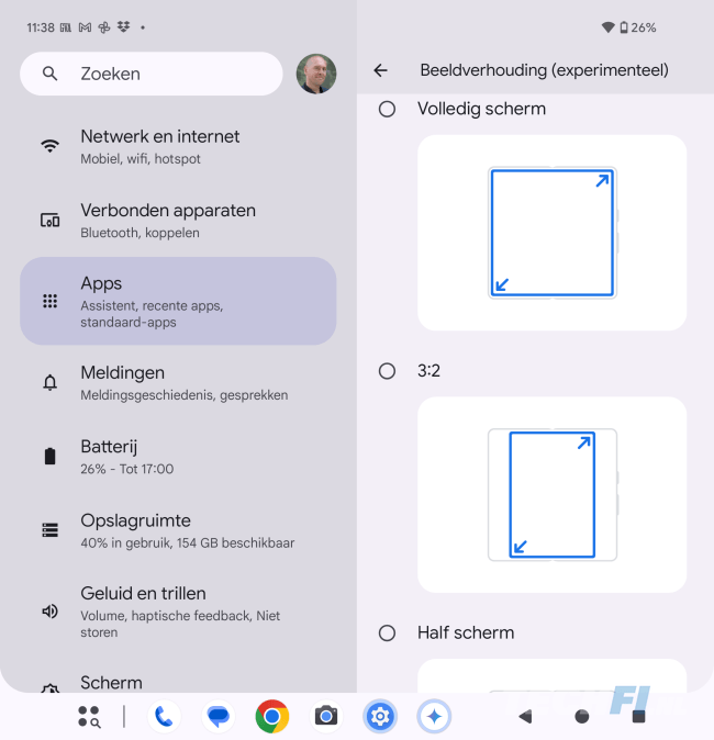 Screenshot Google Pixel 9 Pro Fold