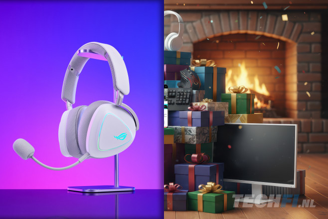 TechFi giveaway 2025 #22: win een ROG Delta II Moonlight White gaming headset!