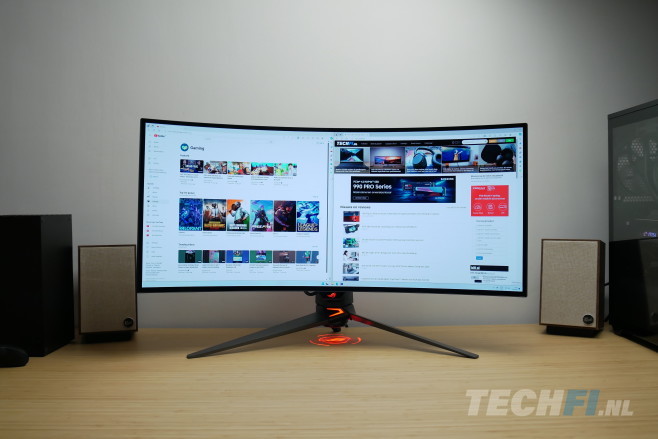 De ROG Swift OLED PG34WCDM is een ultrawide OLED-monitor met hoge verversingssnelheid, sterk gebogen paneel en uitstekende afwerking op ieder vlak door ASUS.