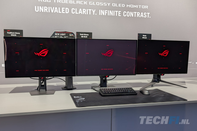 ASUS zet flink in op &#39;True Black Glossy&#39;, een nieuwe coating voor OLED-monitoren die het contrast optimaal toont en reflecties minimaliseert.