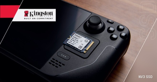 De Kingston NV3 in m.2 2230 formaat is geschikt voor gaming handhelds die geen ruimte bieden aan SSD's met de standaard 8 cm lengte (m.2 2280). 