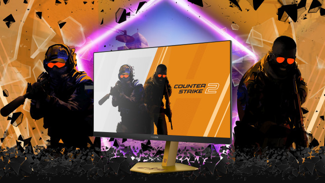 De AOC Agon AG246FK6 komt ook beschikbaar als AOC Agon CS24A, met een speciaal Counter Strike 2 design en een preset voor de game ingebakken in het menu.
