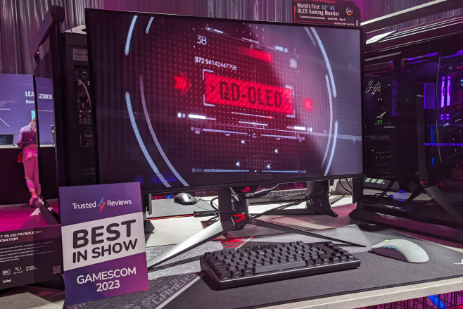 Alle OLED gaming monitor primeurs van ASUS op Gamescom 2023