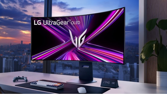 De LG UltraGear 45GX950A is een van twee 5K ultrawide OLED gaming monitoren die LG voor CES 2025 aankondigt.