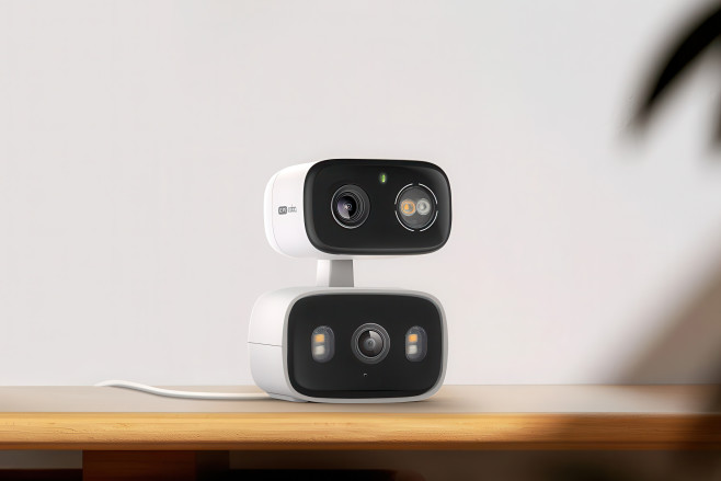 De dual lens Tapo-beveiligingscamera&#39;s van TP-Link kunnen een vaste plek in de gaten houden &eacute;n heen en weer bewegen om objecten of personen te volgen.