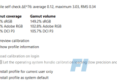 ASUS ROG Zephyrus M16 (2022) testresultaat maximaal kleurbereik