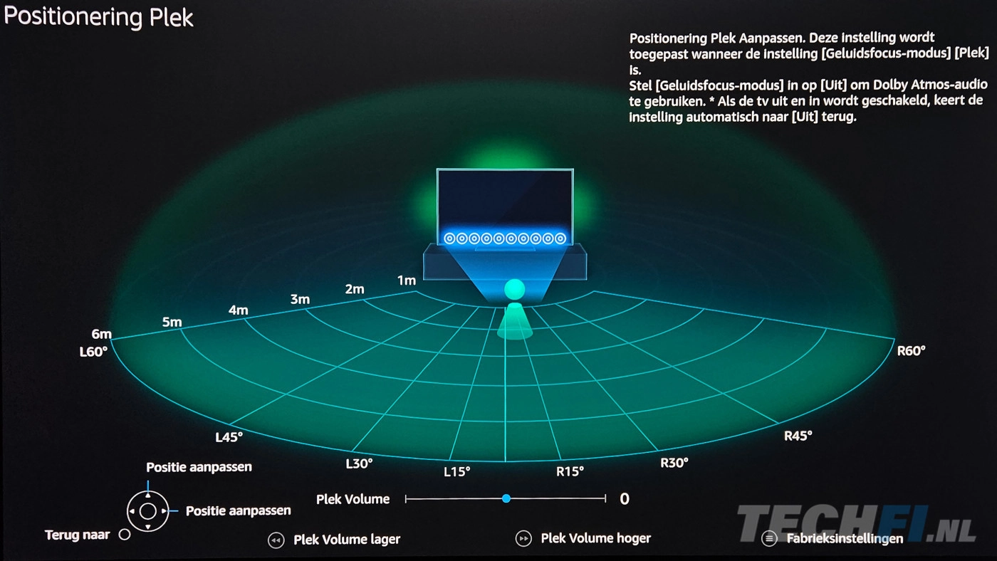 Panasonic Z95A geluidsinstellingen