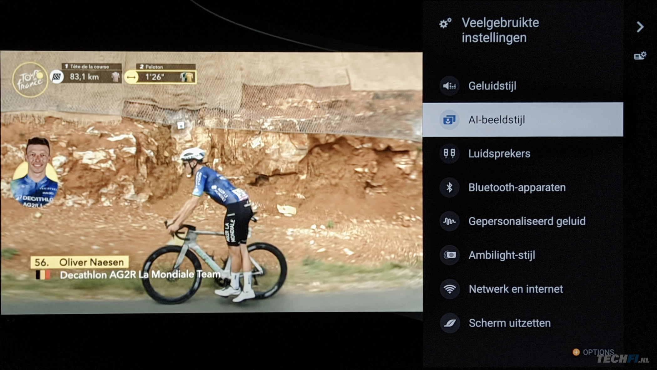 Philips OLED809 snelmenu