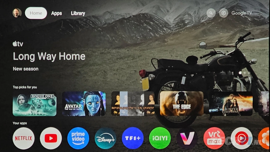 XGIMI MoGo 4 - Google TV home scherm