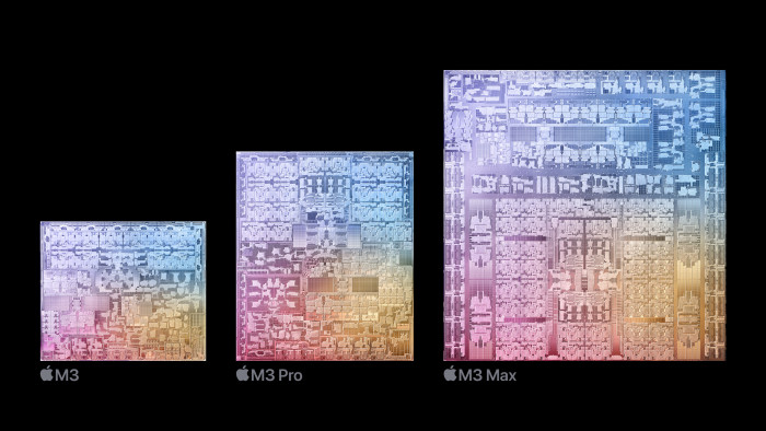 Apple M3, M3 Pro en M3 Max