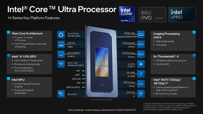 Intel Core Ultra processors press deck