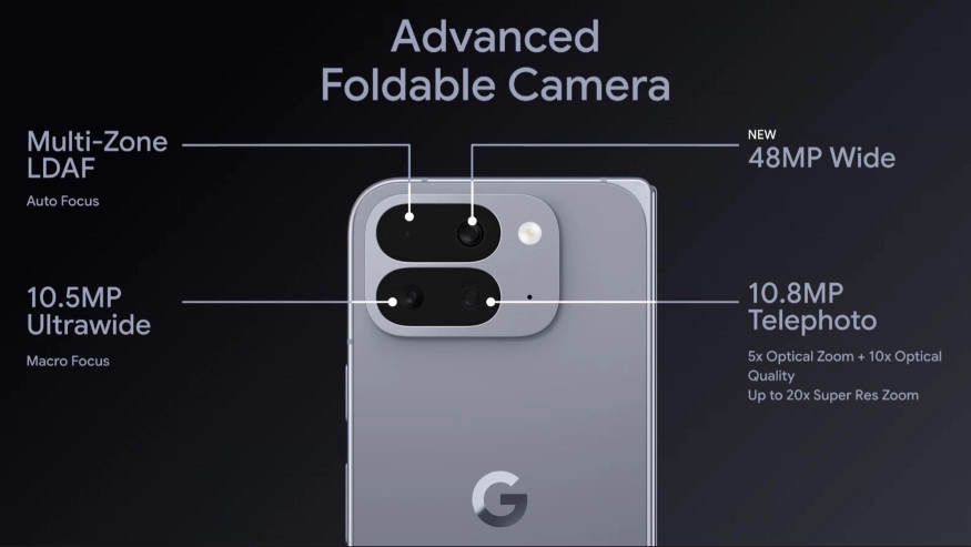 Pixel 10 Pro Fold camera