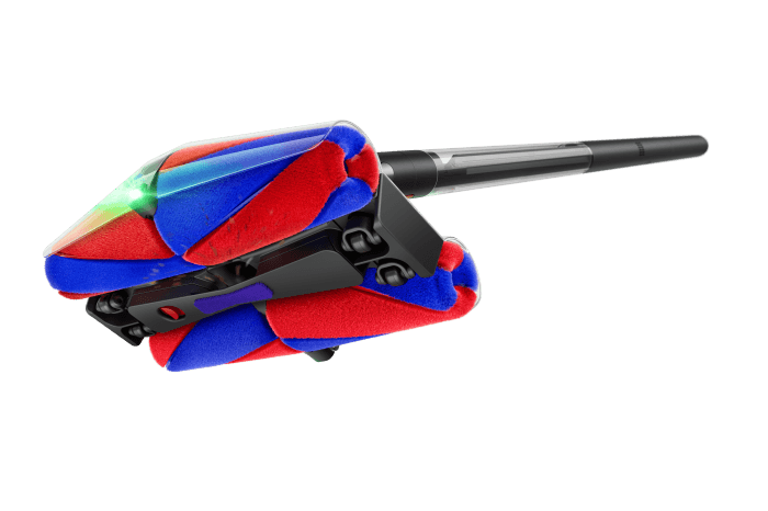 Dyson PencilVac onderzijde van de Fluffycones zuigmond