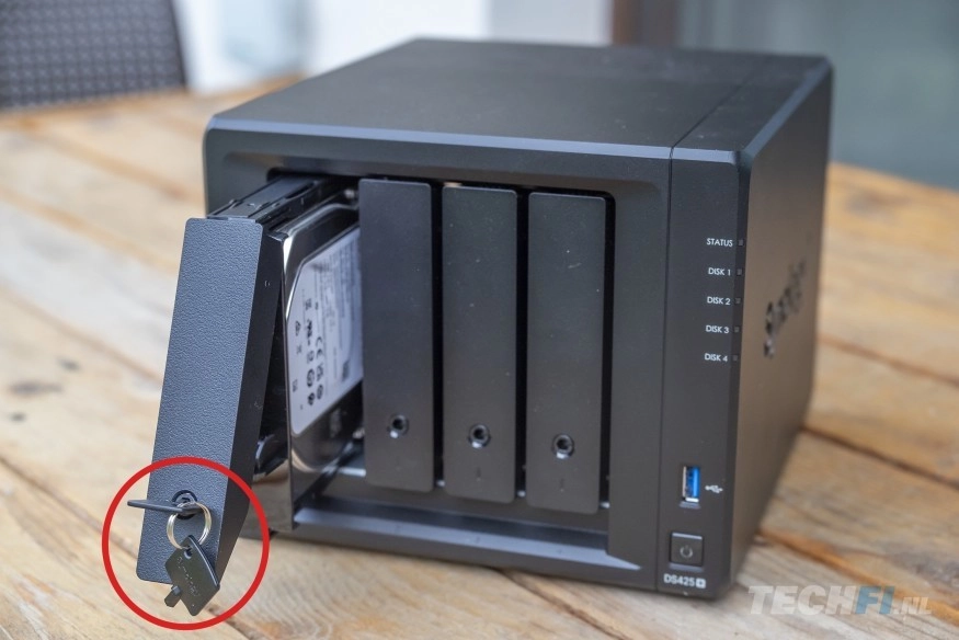 Synology DS425+: verlies de sleutels niet