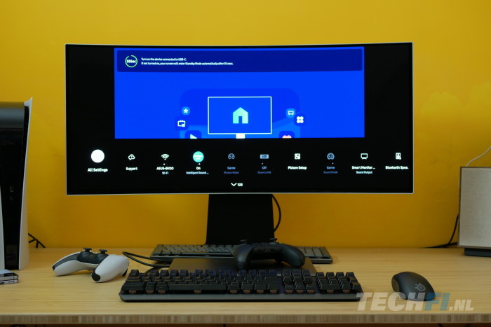 Samsung Odyssey G8 OLED - instellingen pop-up
