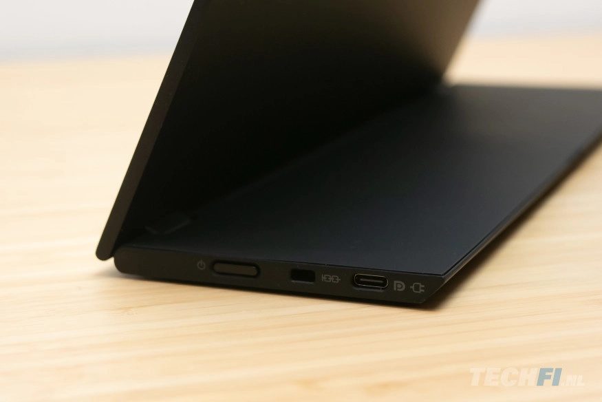 Lenovo ThinkVision M14t Gen2 - aanslutiingen en knoppen rechts