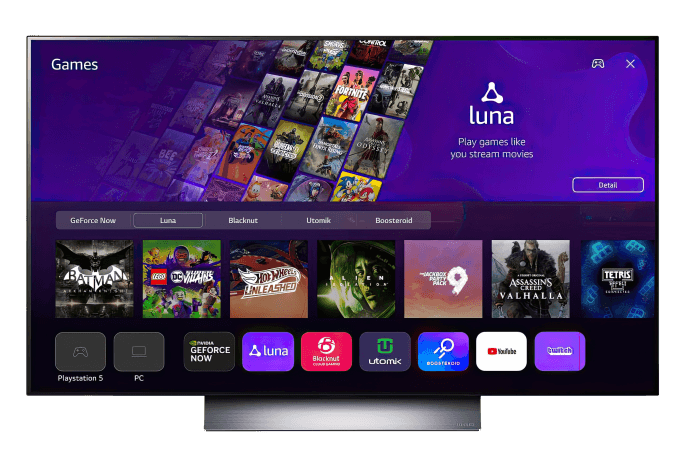 LG TV met Luna