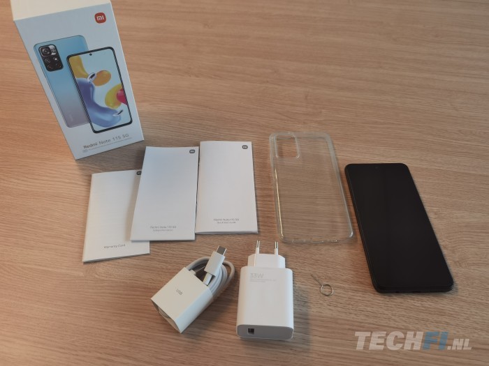 Xiaomi Redmi Note 11S 5G in de doos