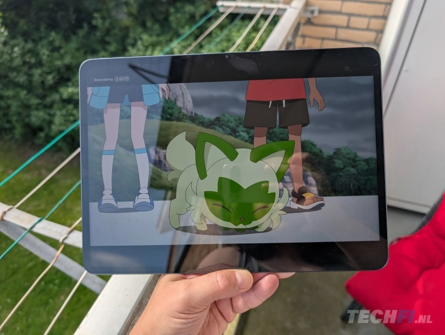 OnePlus Pad 3: het schern spiegelt behoorlijk, zeker buiten