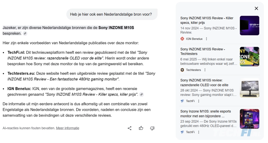 Welke bronnen in het Nederlands?
