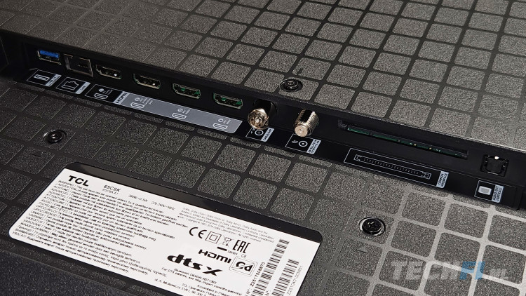 TCL C8K - TCL 65C8K aansluitingen