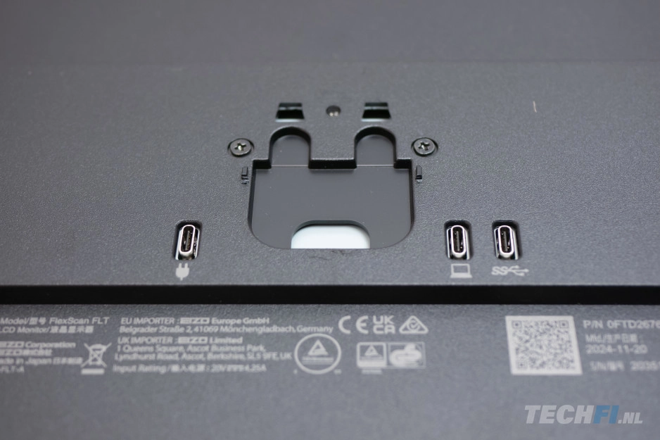 EIZO FlexScan FLT aansluitingen
