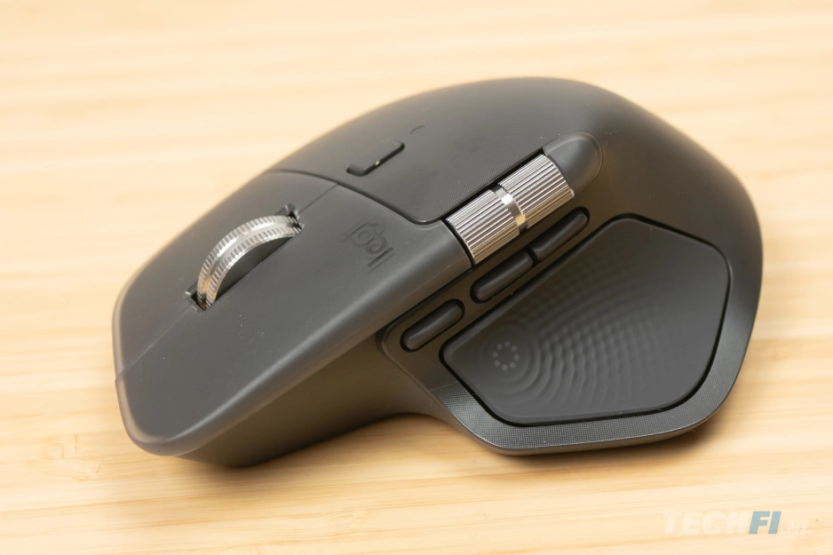 Logitech MX Master 4 - de haptische druktoets