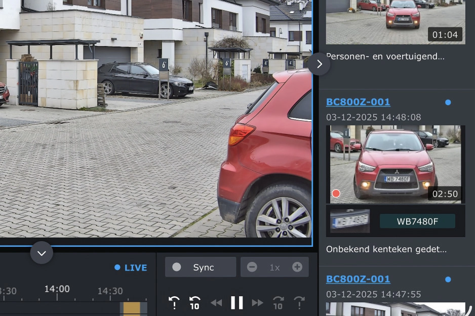 Nummerbordherkenning met de Synology BC800Z