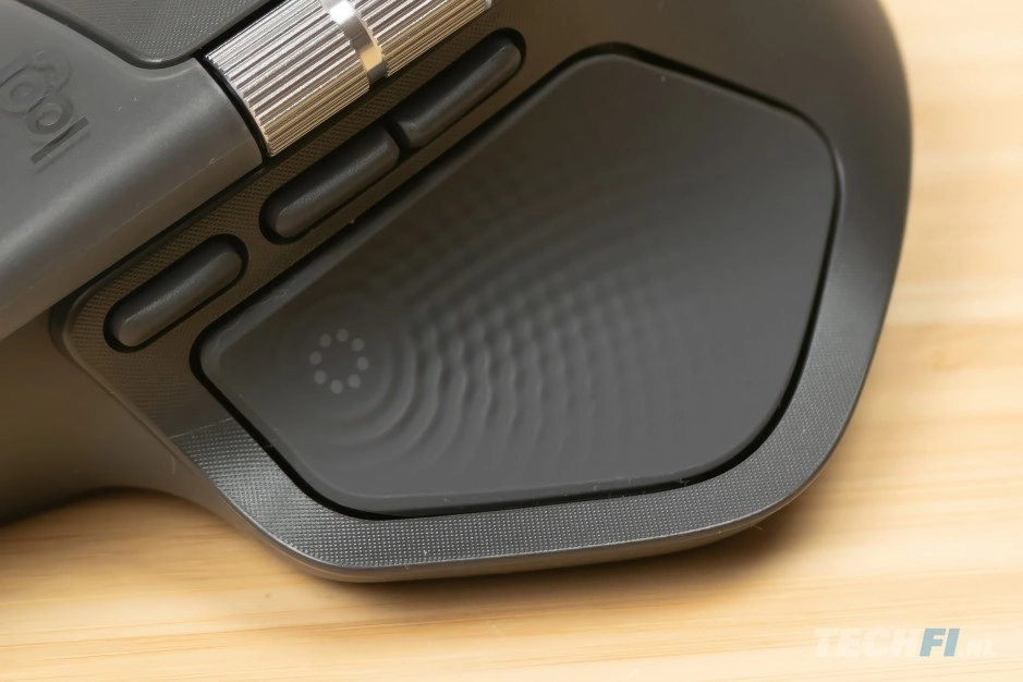 Logitech MX Master 4 haptische knop