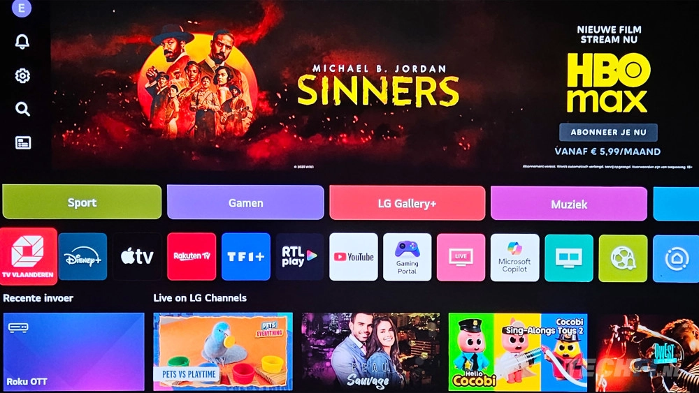 LG OLED C5 home