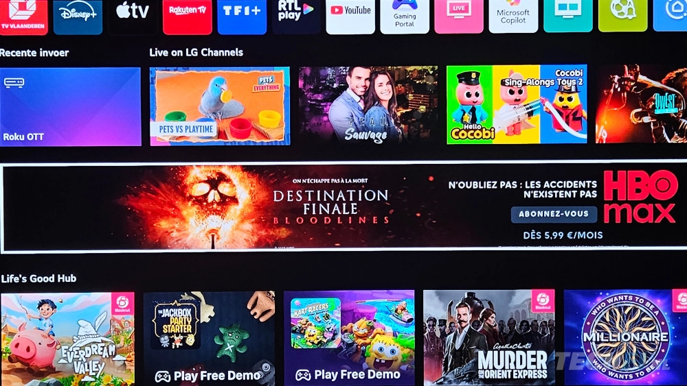 LG OLED C5 home