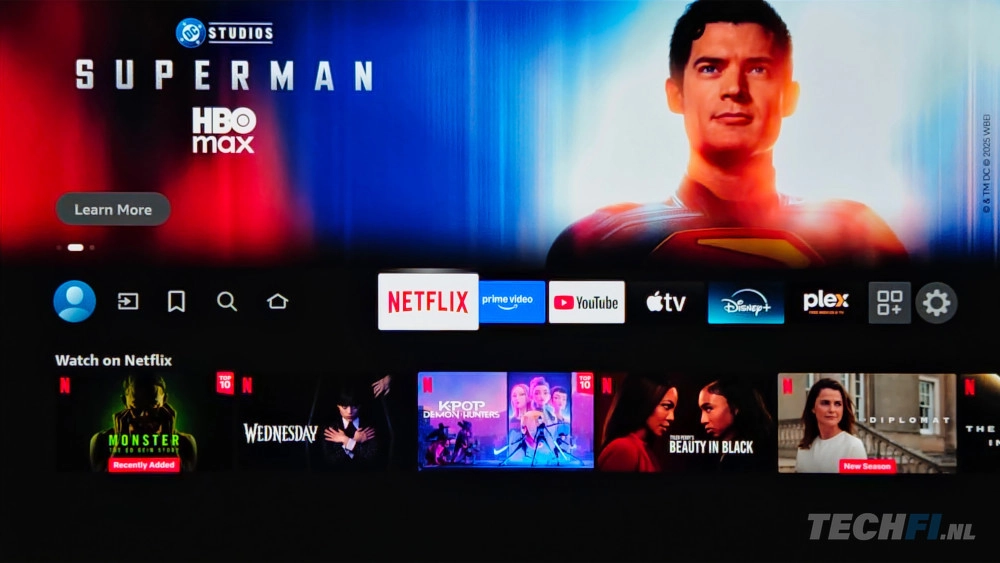 Panasonic Z95B - Fire TV homescherm