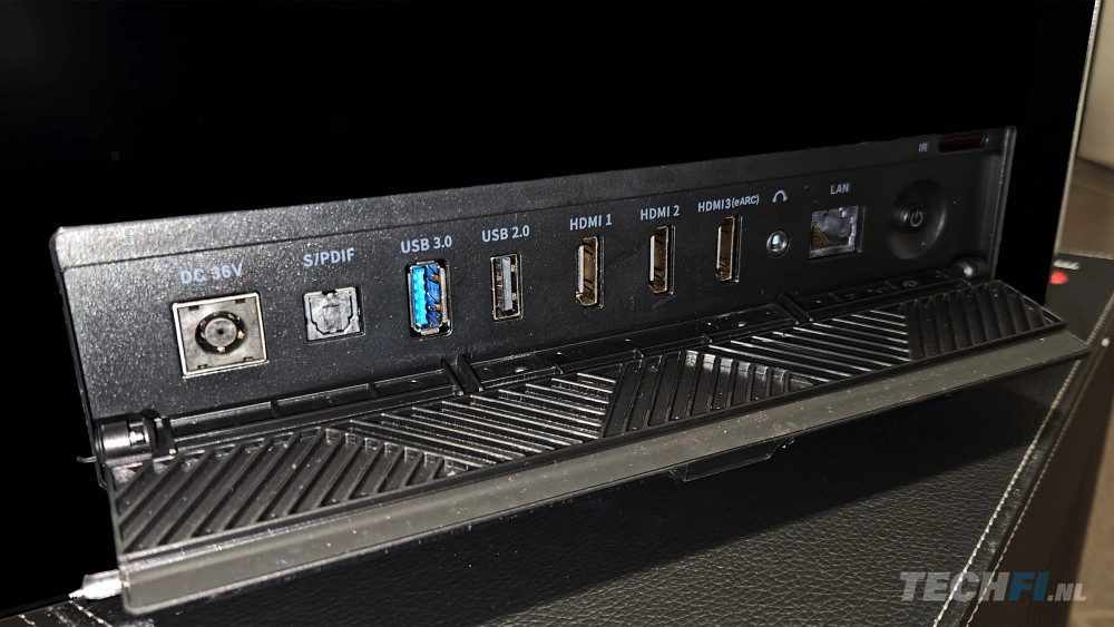 Valerion VisionMaster Max aansluitingen