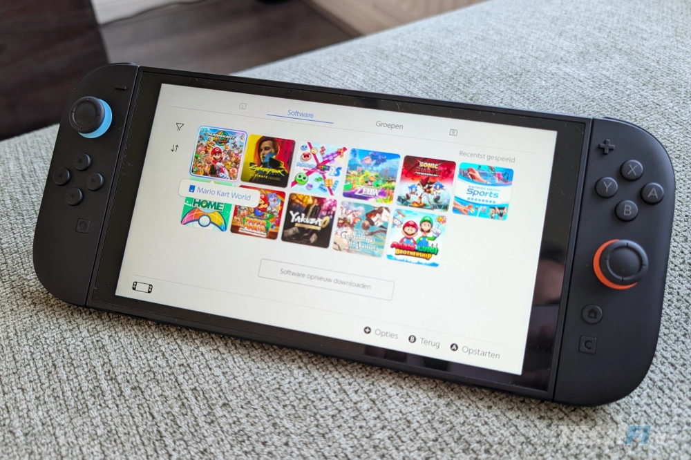 Nintendo Switch 2 - menu handheld
