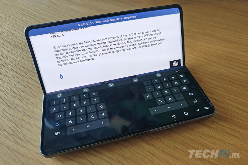 Samsung Galaxy Z Fold 4 - tekstverwerken