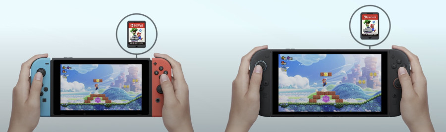 Nintendo Switch 2 - naast de originele Switch