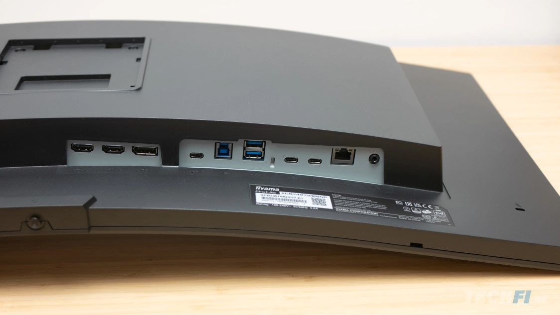 Iiyama ProLite XCB3497WQSNP aansluitingen