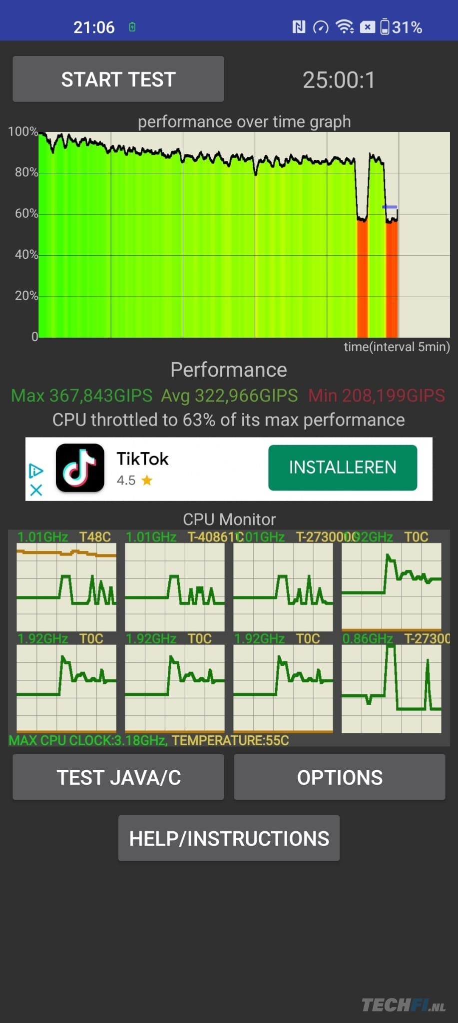 OnePlus 11 5G prestaties zakken in na een tijdje - in prestatiemodus...
