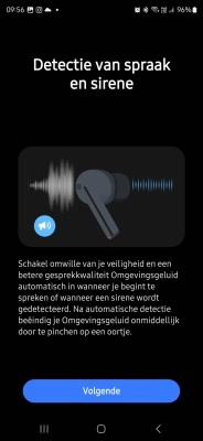 Samsung Wearable-app bij de Galaxy Buds3 Pro