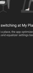 Sony Sound Connnect app voor WH-1000XM6 (dark mode)