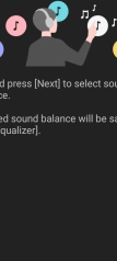 Sony Sound Connnect app voor WH-1000XM6 (dark mode)