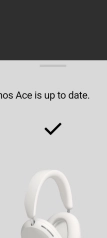 Sonos Ace app update - ...en klaar