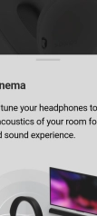 Met TrueCinema - en een Sonos soundbar - kan je de ruimtelijke weergave van de hoofdtelefoon afstemmen op de karakteristiek van de ruimte waar je in bent. 