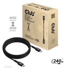 De simpelste 240 watt USB-C kabel van Club3D is de CAC-1573. Deze transporteert verder alleen data met een snelheid van 480 megabit per seconde.