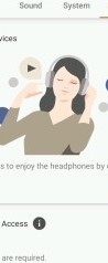 Sony LinkBud S Headphones app - het 'services' oftewel diensten tabblad is nieuw. Vooralsnog zitten hier alleen Spotify en Endel onder.