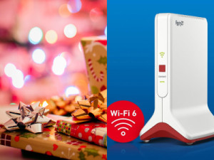 TechFi December 2021 giveaway #8: FRITZ!Repeater 6000 Wi-Fi 6 repeater met mesh modus