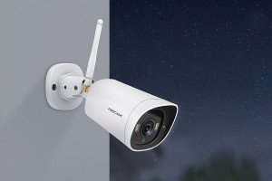 De Foscam G4C Starlight beveiligingscamera belooft ook bij schemer scherpe, kleurrijke beelden