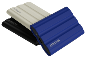 Samsung Portable SSD T7 Shield is een externe SSD die een val tot 3 meter kan overleven