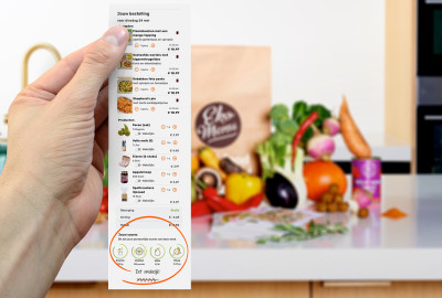 Wereldprimeur: Maaltijdbox Ekomenu lanceert kassabon met ware impact van voedingskeuzes
